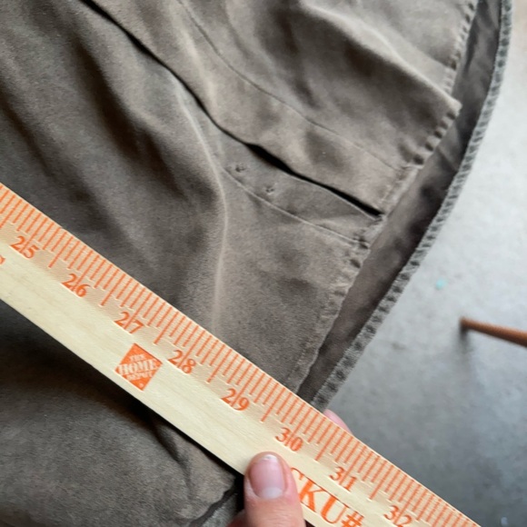 van heusen dress shirt Soft Suede Size XXL Brown 18-18 1/2 NWOT Button Up Pocket - Picture 10 of 13